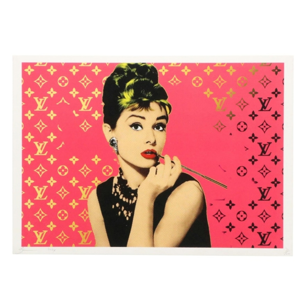 Death NYC Graphic Digital Print Featuring Audrey Hepburn
